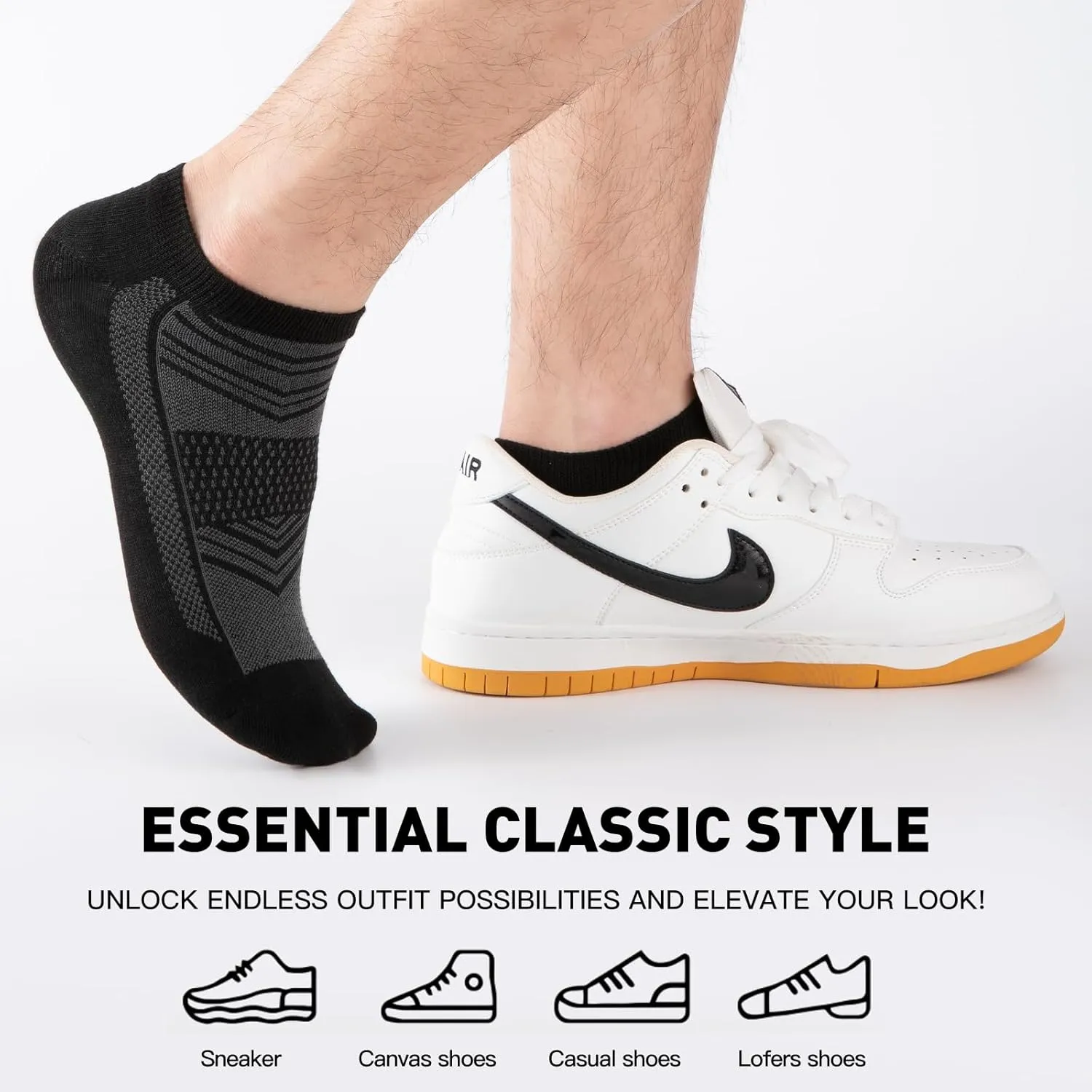 15 Pairs Lightweight Low Cut Socks Men/Women - Breathable Bulk Thin No Show Socks for Men Value Classical Pack