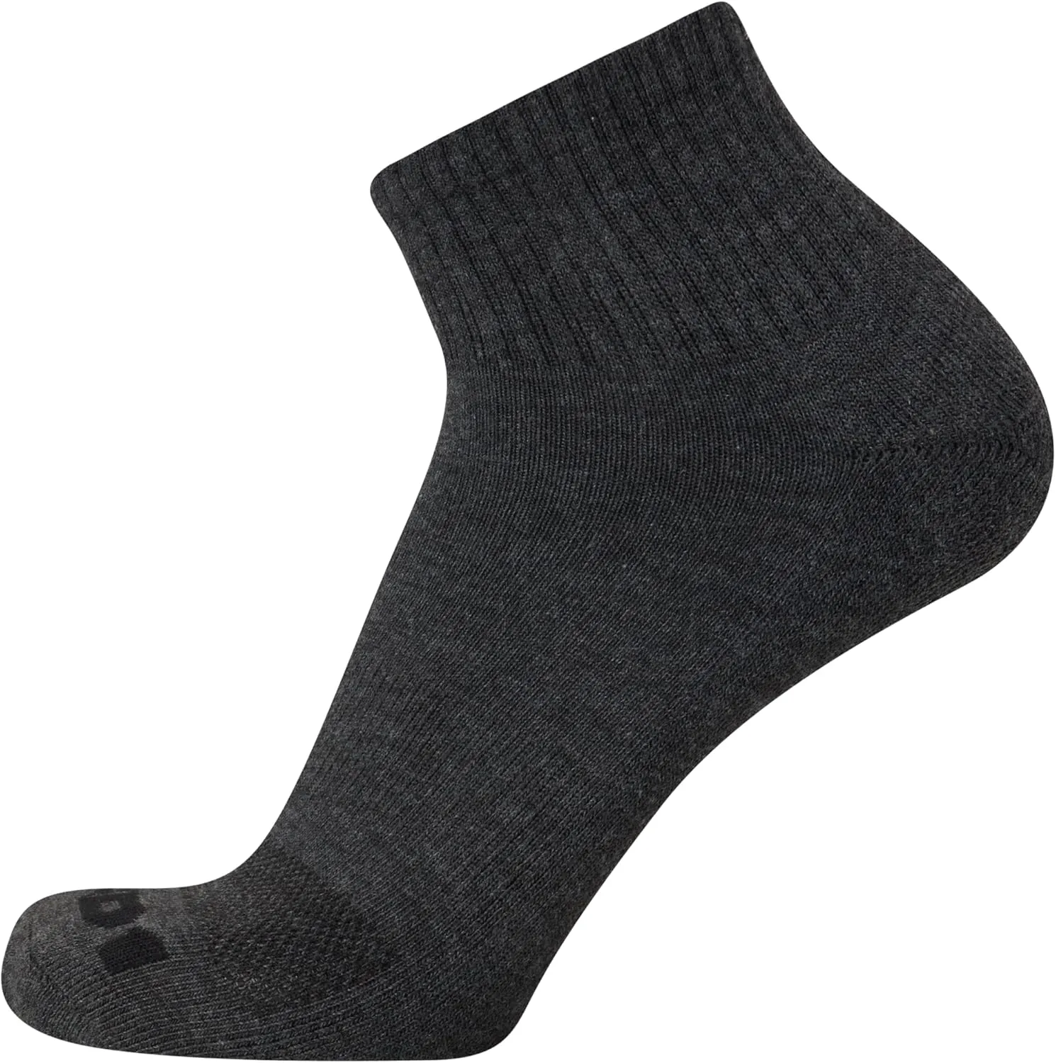 AND1 Mens Quarter Socks - 12 Pack Moisture Wicking Breathable Cushioned Athletic Performance Ankle Socks for Men (6-12.5)