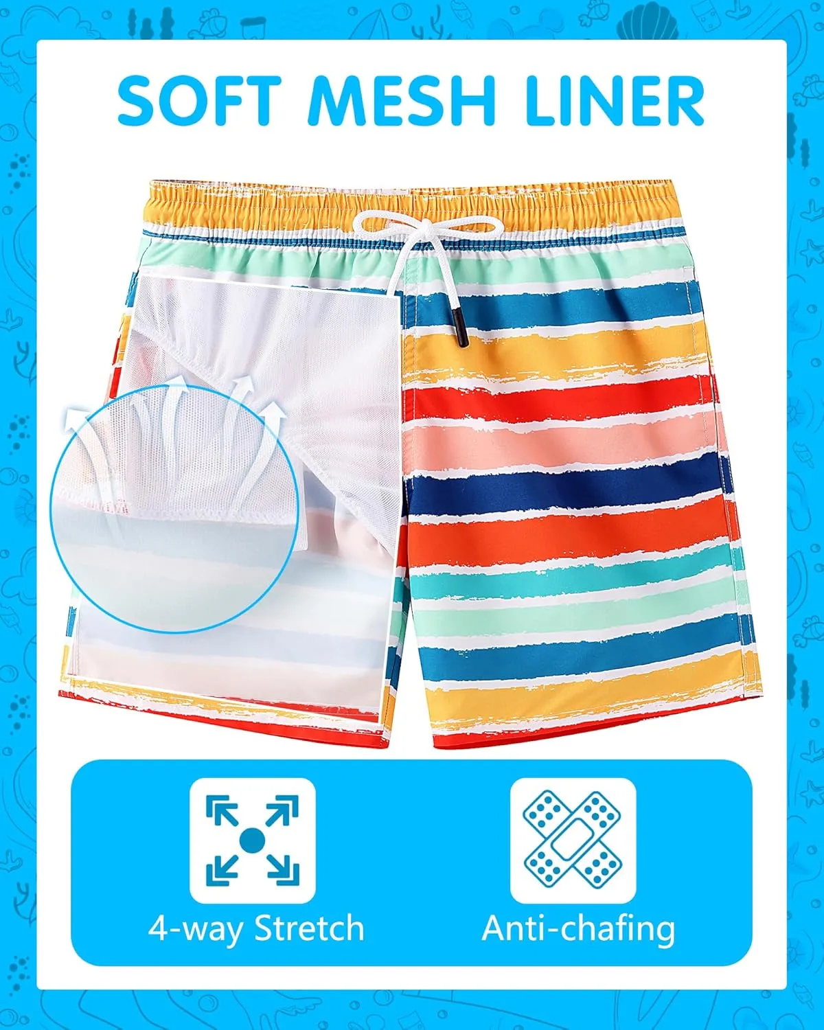 Boys' Swim Trunks - Toddler Swimsuit Shorts