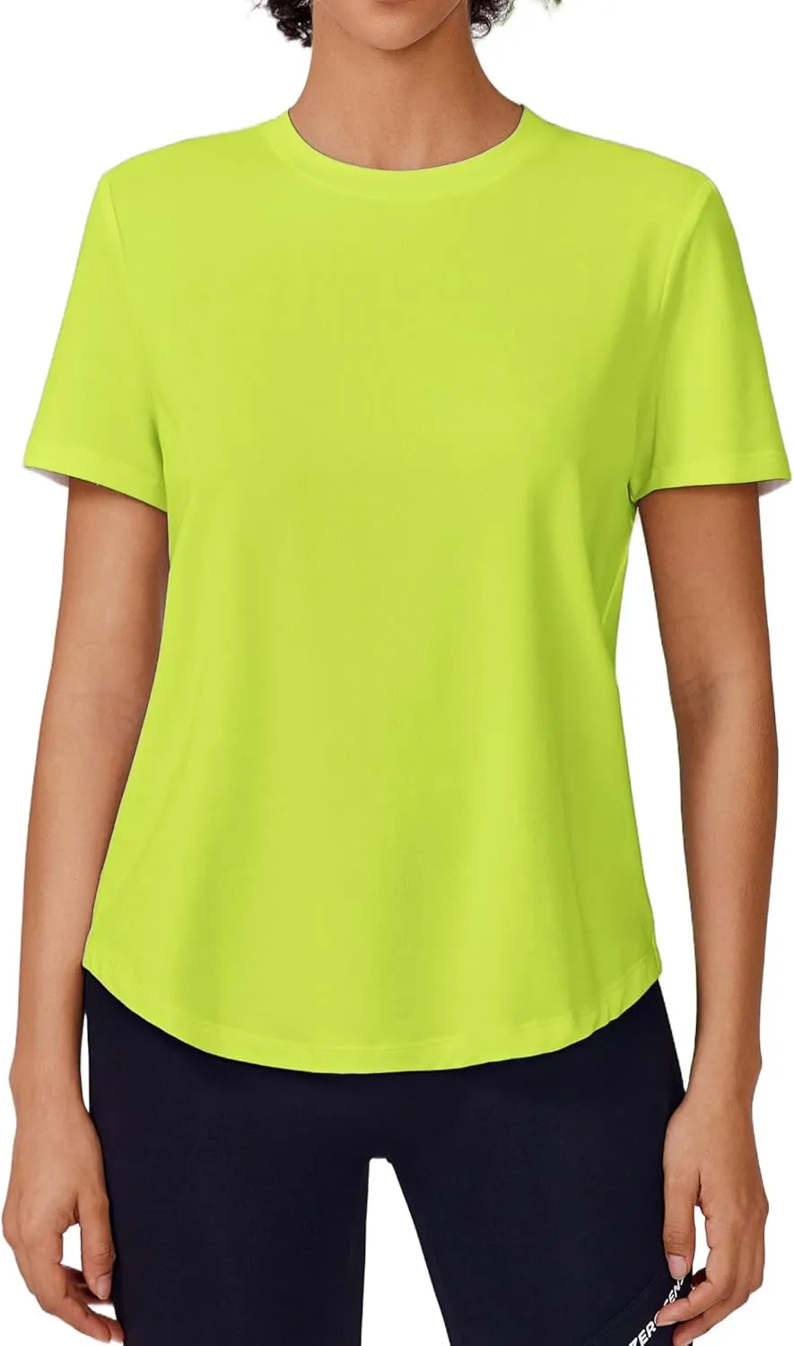 PINSPARK Soft Workout Tops for Women Short Sleeve UV Protection Shirt Quick Dry Athletic Swim Exercise Hiking Travel Shirts